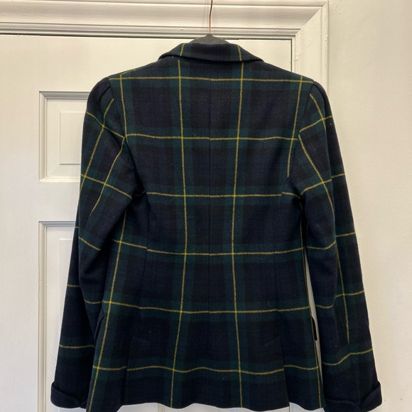 Ralph Lauren Single Breasted Tartan Wool Blazer - Picture 3 of 3